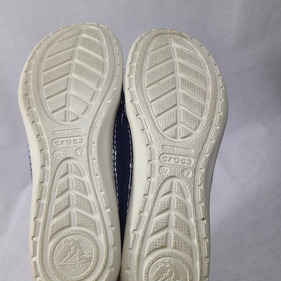 Crocs Shoes Womens Size 7 Blue Slip On Melbourne II Short Vamp Loafers - Picture 4 of 4